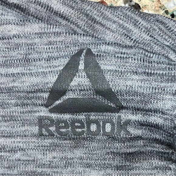 Reebok Men’s Hoodie Workout Jacket in Grey/Black Men’s L - Picture 4 of 5